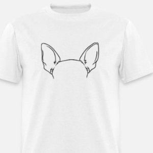 Chihuahua Dog Ear Outline